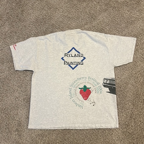 Vintage 2004 Y2K Vashon Island Strawberry Festival Shirt Men’s Size XL - Picture 5 of 7